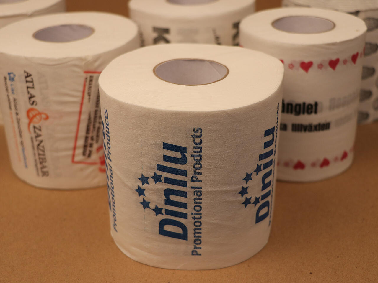 Toilet paper with your custom print image