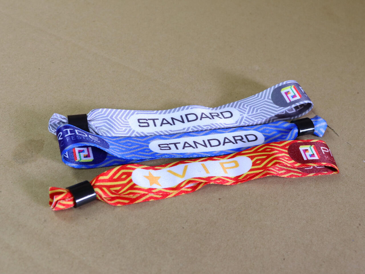Woven festival wristbands 13/16 inch wide image