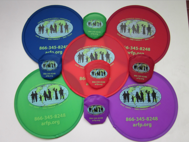 Frisbee pliable et pochette personnalisés avec votre logo image