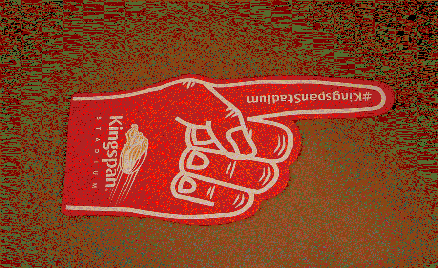Giant foam hands printed with your logo image