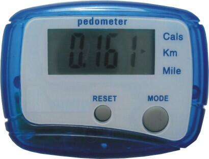 Pedometer for counting steps with custom print image