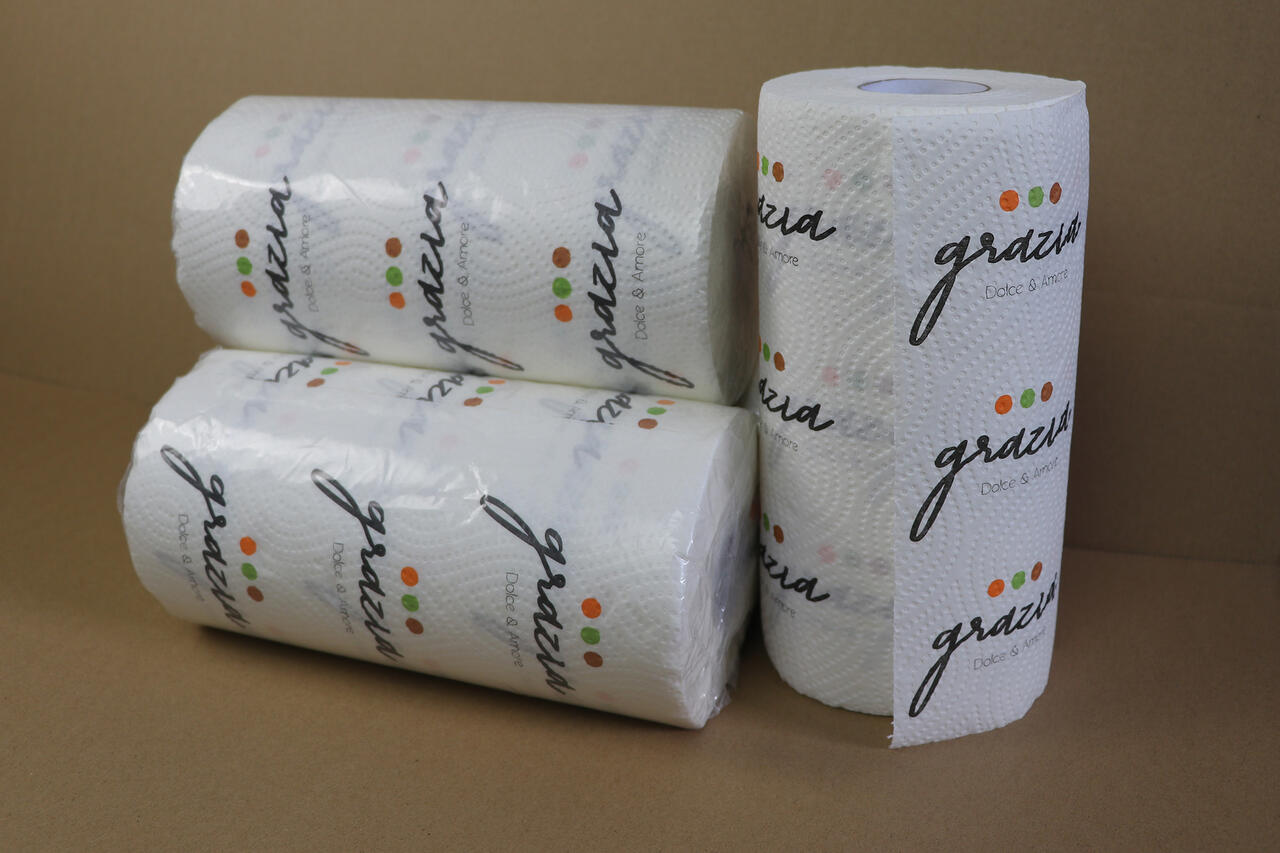 Paper kitchen towel with custom print image