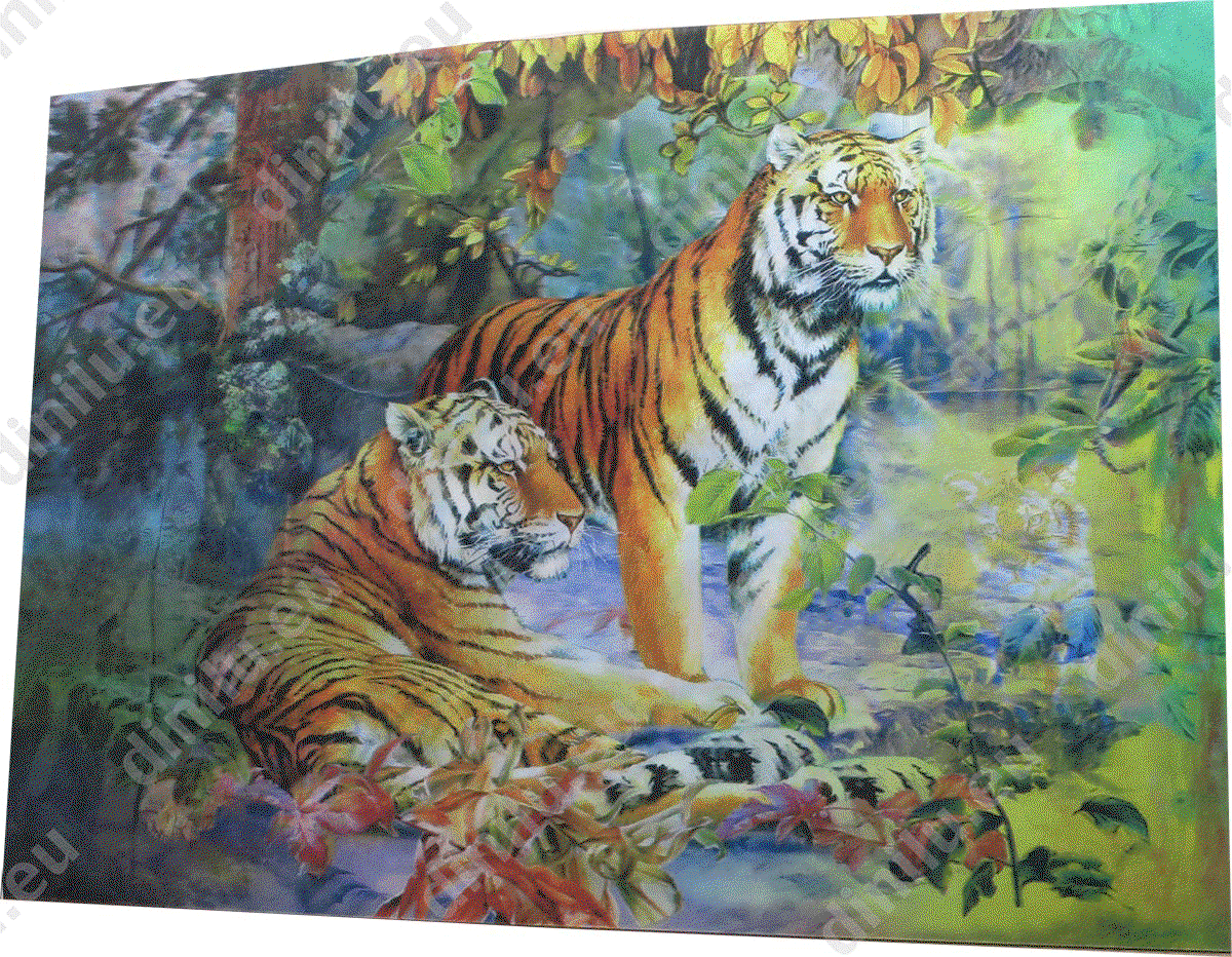 Custom artwork lenticular print, 25x35cm  image