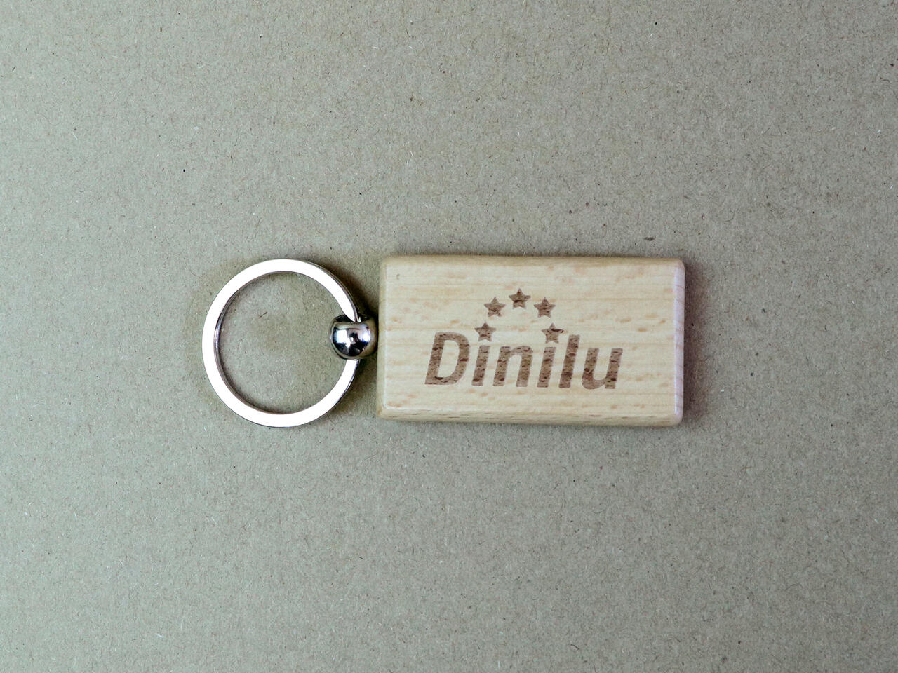 Wooden keychain image