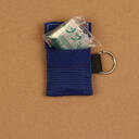 CPR face shield in soft bag with custom woven label image