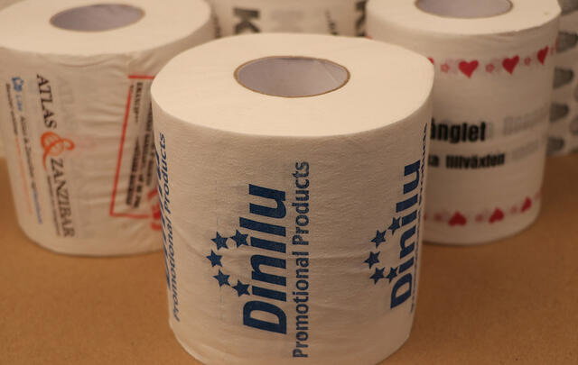 Toilet paper with your custom print image