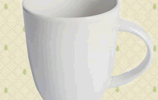 Custom logo ceramic mug 8.8x5.5x10.2cm image