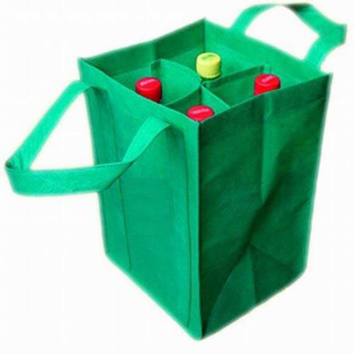 Sac à bouteilles en PP non-tissé personnalisé (4 bouteilles) Sac à bouteilles en PP non-tissé personnalisé (4 bouteilles) image