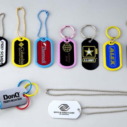 Aluminium stamped dog tag image