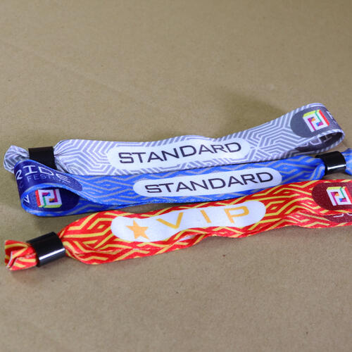 Woven festival wristbands 20mm wide Woven festival wristbands 13/16 inch wide image