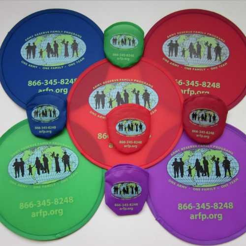 Frisbee pliable et pochette personnalisés avec votre logo Frisbee pliable et pochette personnalisés avec votre logo image