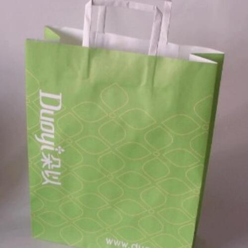 Custom printed kraft paper bag 21x28.5hx9cm image