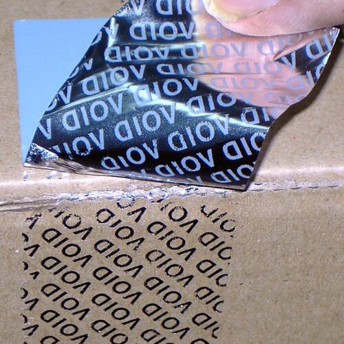 Custom printed anti-tampering tape 50mm x 50m Custom printed anti-tampering tape 50mm x 50m image